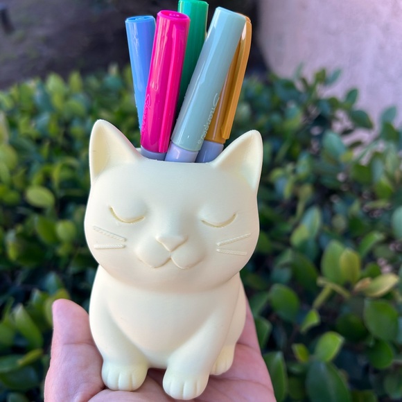 3D Printed Cat Organizer | Pen Holder | Makeup Brush Cup | Cat Lover Gift - Picture 3 of 7